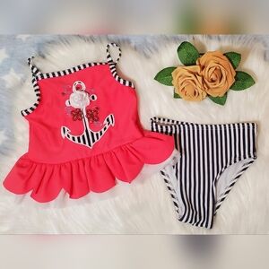 12 Month Nautical Tankini Swim Set